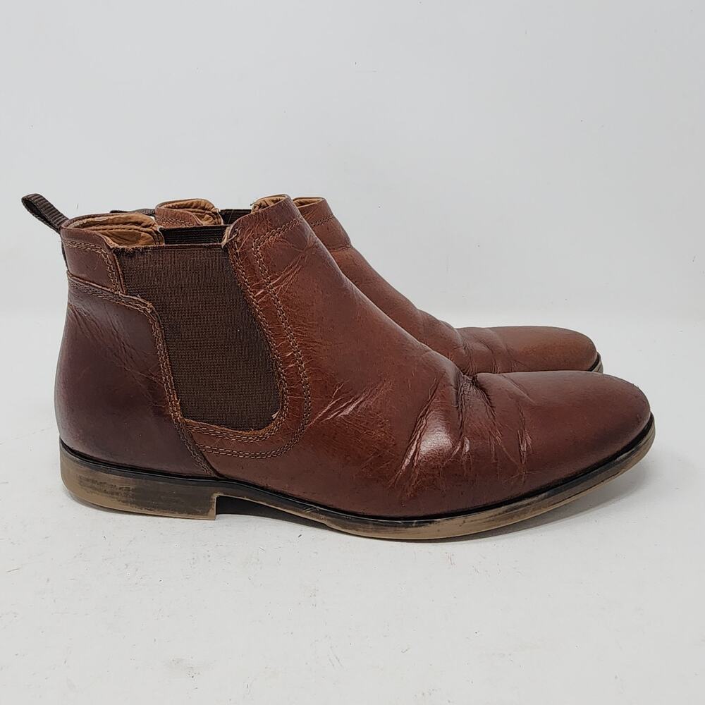 Crown Vintage Farid Chelsea Boot Men's Size 8M Cognac Brown Leather